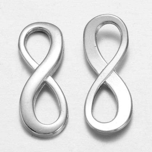 Strieborný náhrdelník Infinity Náramok Konektor Infinity 22x8mm 10ks