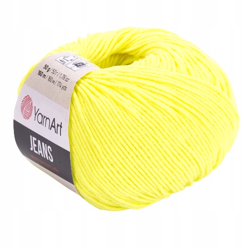 YarnArt Jeans Yellow Neon priadza 58 50g/160m