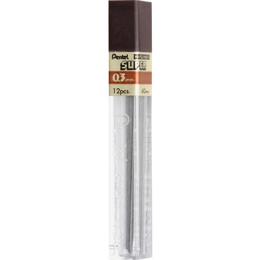 Náplne do ceruziek PENTEL Hi Polymer 0,3 mm 2H
