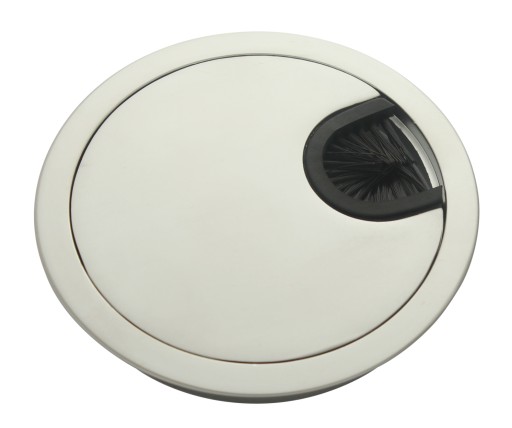 KOVOVÝ KÁBLOVÝ VSTUP KD-80 80 MM MATNÝ CHROM.