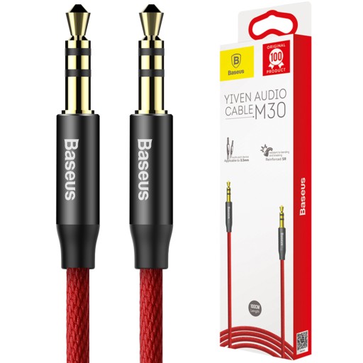 BASEUS YIVEN SILNÝ ZVUKOVÝ KÁBEL MINI-JACK JACK-JACK 3,5MM AUX ZÁSTRČKA 100CM 1M