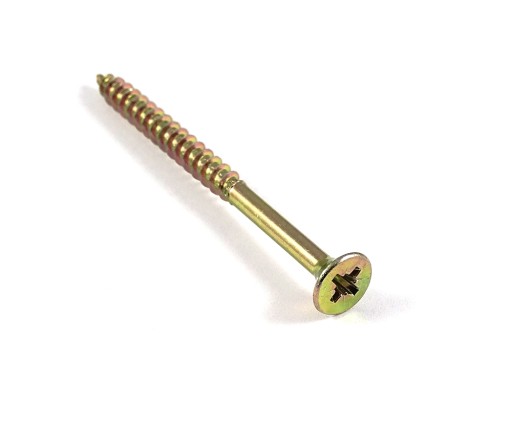 Skrutky do dreva kalené 5x40 mm 1kg POZINKOVANÉ, zlatožlté
