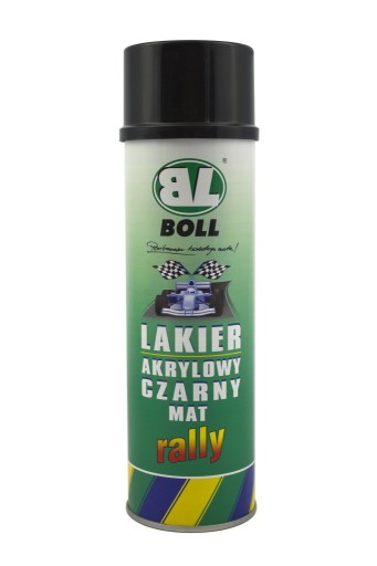 BOLL matný čierny lak 500ml rally rally - akryl