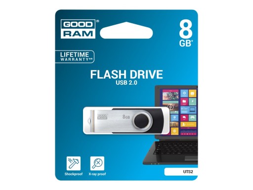 USB 2.0 kľúč GOODRAM 8GB UTS2 Twister čierny
