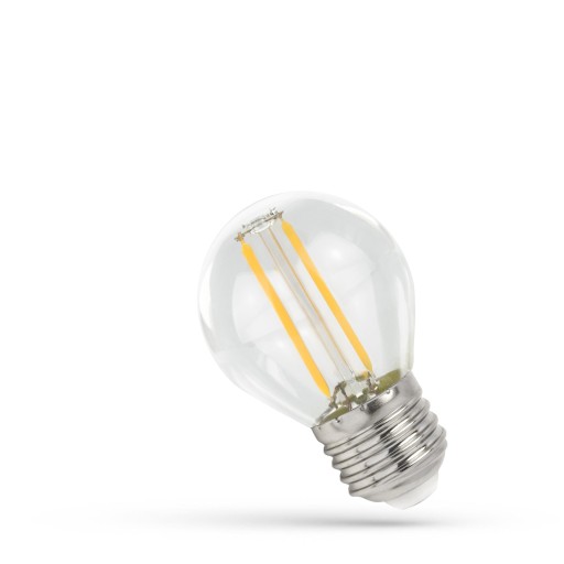 COG CLEAR E-27 LED guľová žiarovka 230V 1W NW 4000K