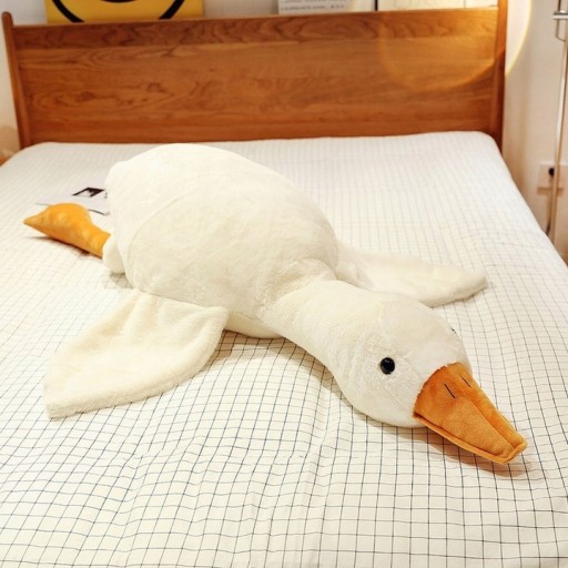 VANKÚŠ MASKOT, PLYŠOVÁ HUSKA, KÁČKA, VEĽKÝ 50 CM