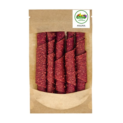 Ovocné pochutiny, malinové rolky, sušené ovocie MALINA 50g