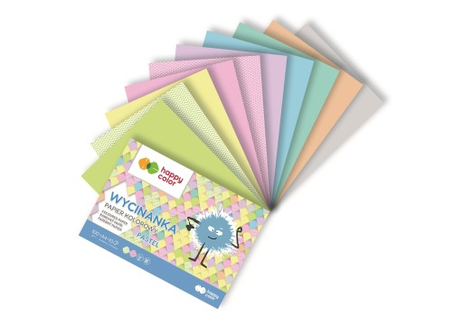 Pastelový vystrihovací blok A4 10 listov 100 g Happy Color