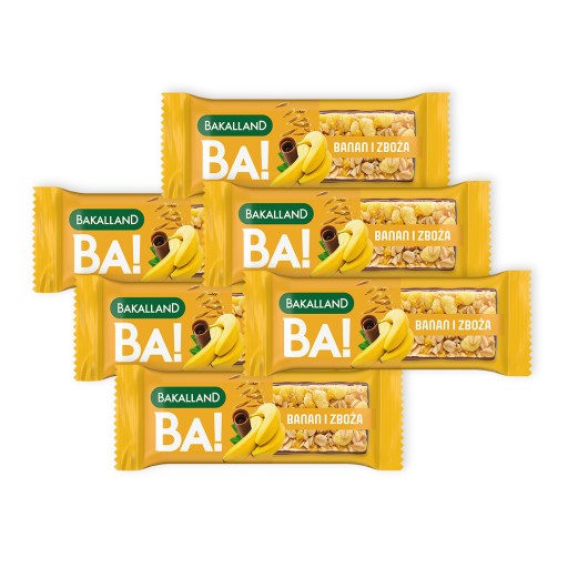 Banánová cereálna tyčinka Bakalland Ba! 6x40g ovocná raňajková tyčinka