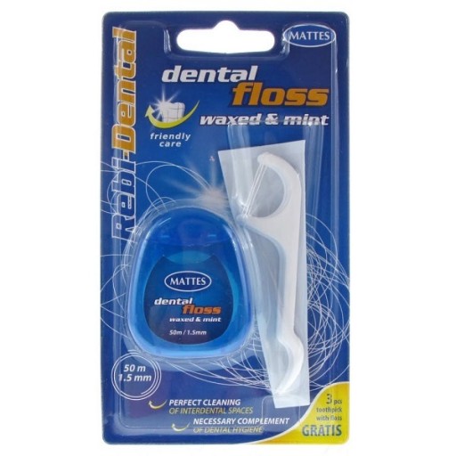 Zubná niť Rebi-Dental 50m + ZDARMA