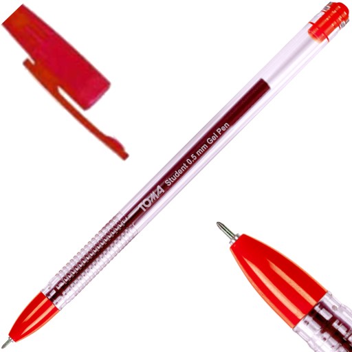 Gélové pero TOMA STUDENT TO-071 0,5 mm červené