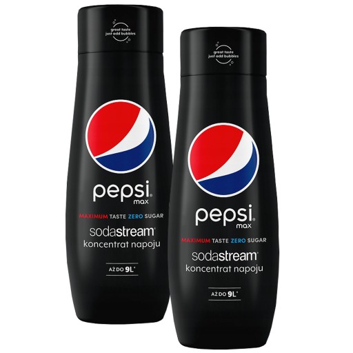 PEPSI MAX NULOVÝ KONCENTRÁT SIRUP PRE SODASTREAM SATURATOR 9L DRINK s 440ml