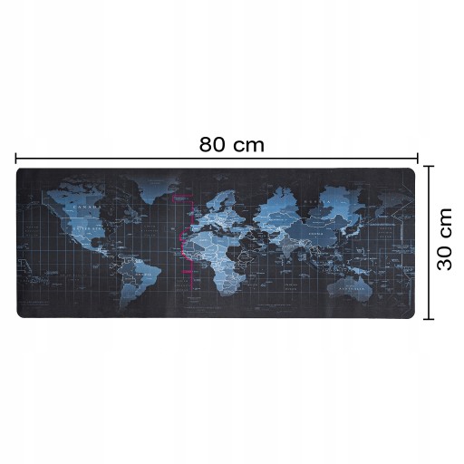 MOUSE PAD herná myš klávesnica na stôl mapa sveta 80x30