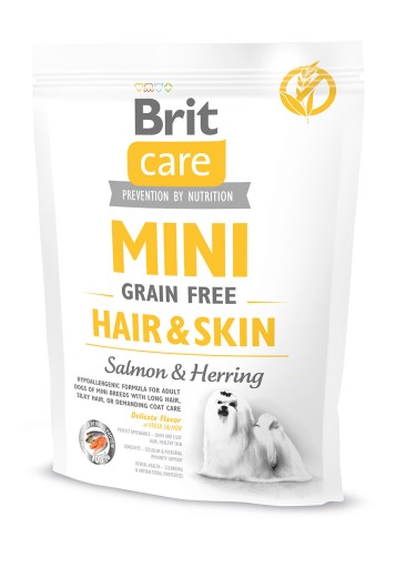 Brit Care Dog MINI suché krmivo pre psov s lososom a sleďom bez obilnín 400 g