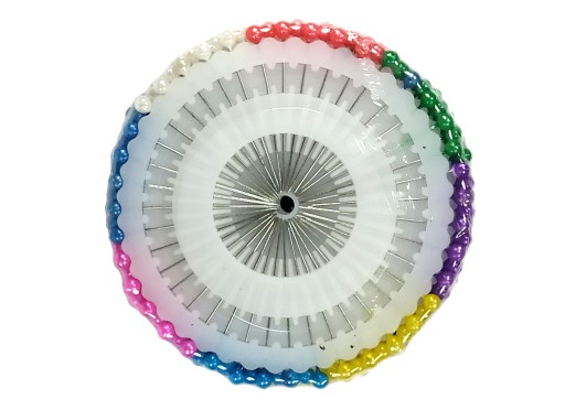 Krajčírske špendlíky 38 mm farebné 480 KS Pearl