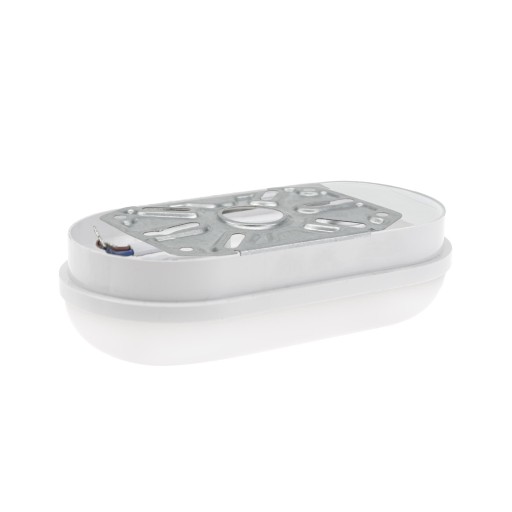 Prisadené LED svietidlo 8W IP54, biele, neutrálne oválne