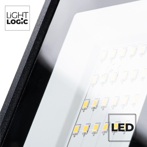 LED halogénový reflektor čierny IP65, 30W svietidlo NOVINKA