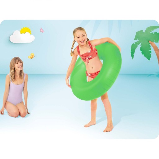Neónový krúžok na plávanie, priemer 91 cm - 3 farby INTEX 59