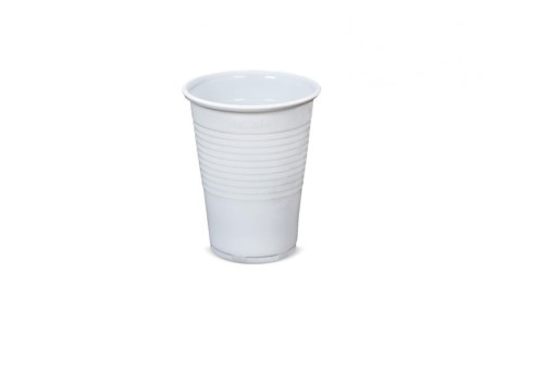 PLASTOVÉ HRNČEKY Biele 200ml 100ks WU hrnček