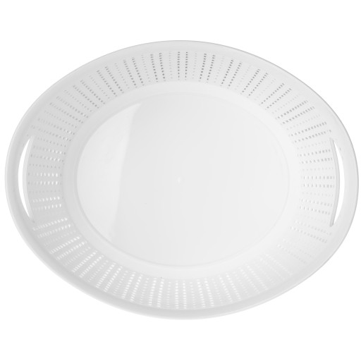 OVÁLNY KOŠÍK S RÚČKAMI ORGANIZÁTOR 3,3L, BIELY