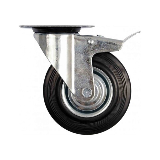 Gumové otočné koliesko s brzdou 75mm 87321 Vorel