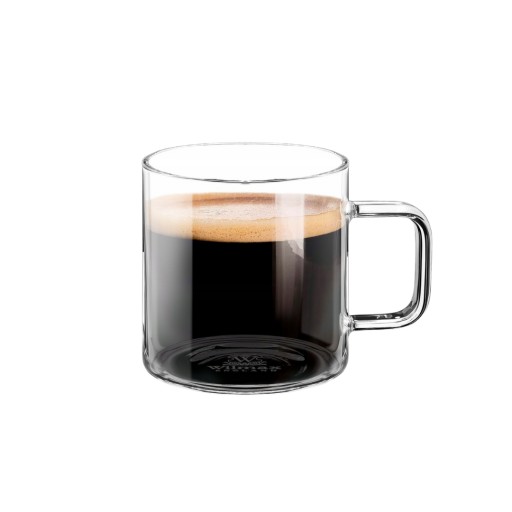 Wilmax termo sklenený hrnček na kávu 160 ml