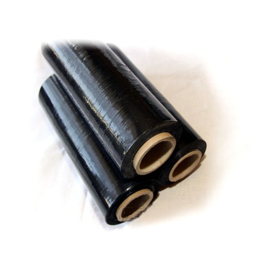 MINI STRETCH FÓLIA ČIERNA 1KG VEĽA FÓLIE