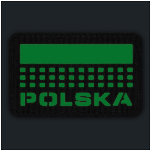 VELCRO ZÁPLATA POLSKÝ VLAJKA LASEROVÝ REZANÝ 50x80 FLUORESCENT M-TAC ČERVENÝ