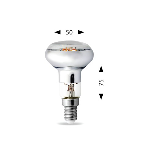 Led vláknová hubová žiarovka 230V E14 R50 4W = 40W