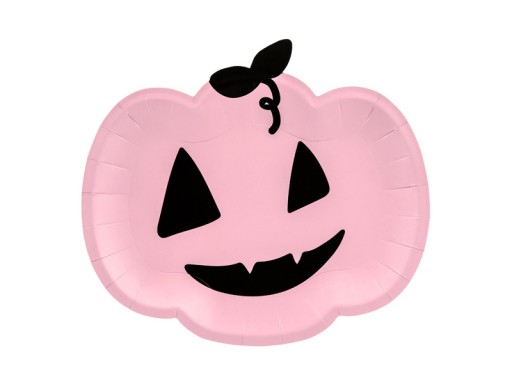 Papierové taniere Halloween tekvica - 6 ks.