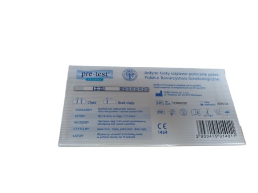 Predtestovací prúžok na domáci tehotenský test 1 ks.