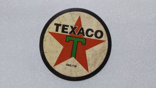 NÁLEPKA STARÁ NÁLEPKA LOGA TEXACO 8 x 8 cm