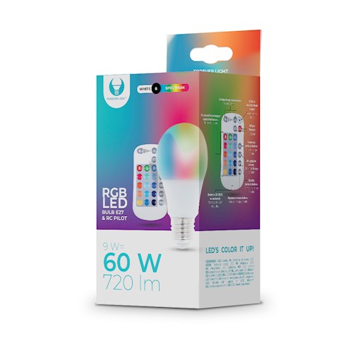 GU10 RGB + Biela LED žiarovka 5W s diaľkovým ovládaním 250lm ForeverLight