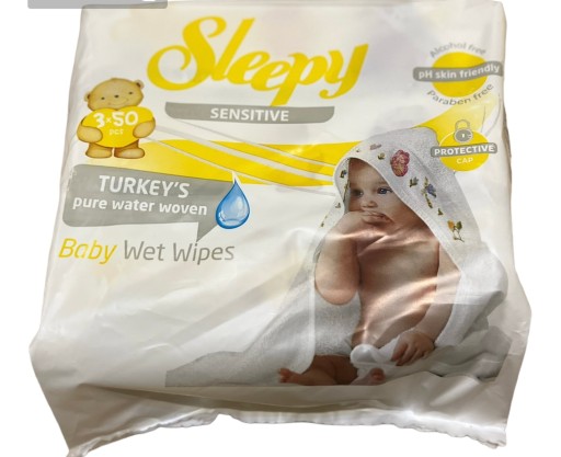Sleepy sensitive vlhčené obrúsky do vody 3 x 50 ks.