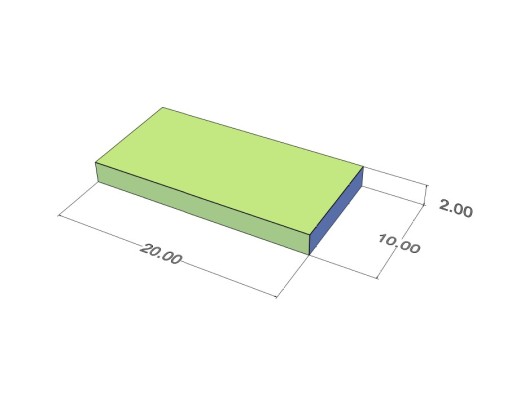 Neodymový tanierový magnet MPŁ 20x10x2 N38
