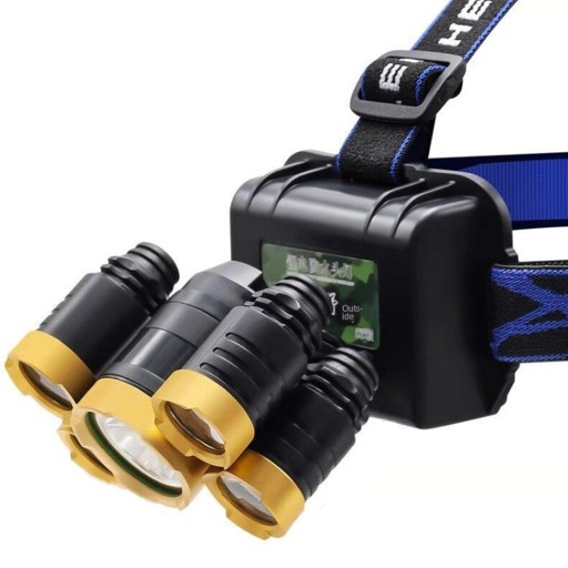 HLAVOVÁ LAMPA PRE HLAVU HLAVOVÁ LAMPA 5 X LED ZOOM CREE VÝKONNÝ 4 REŽIMY HLINÍK