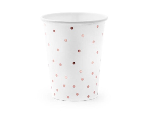 DOTS BIELE POHÁRKY 260 ML 6 KS.