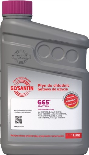 ATAS KVAPALINA RADIÁTOROV GLYSANTIN G65 KVAPALINA RADIÁTOROV BASF RUŽOVÁ (AUDI /