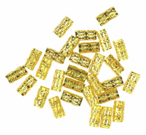 CLAMP BEADS BRIDGE DREADS GOLD 30 ks NA SYNTETICKÉ VLASY