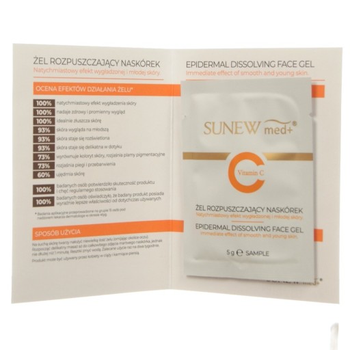 SUNEW Vit C gél rozpúšťajúci epidermis, vzorka 5g