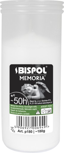 Bispol Parafínová vložka na sviečky 13,5 cm P180 50h