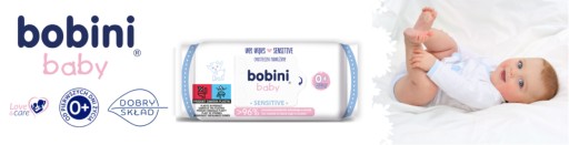 Bobini Baby Sensitive detské obrúsky 60 ks.