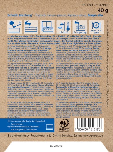 Ostra zmes - semená na klíčky - Kiepenkerl