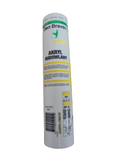 Pretierateľný stavebný akryl Den Braven biely 280ml