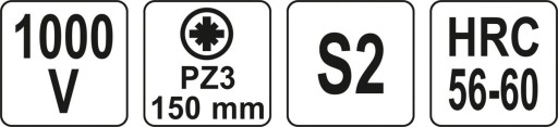 IZOLOVANÝ SKRUTKOVAČ VDE PZ3X150 mm skrutkovač Yato