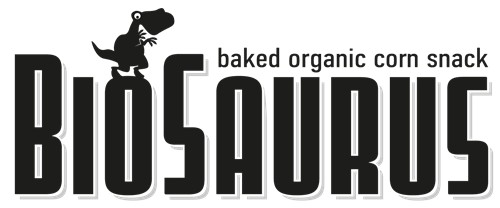 Kukuričné chrumky Dinosaurs s príchuťou kečupu, BEZ SKLA. BIO 15 g BioSaur