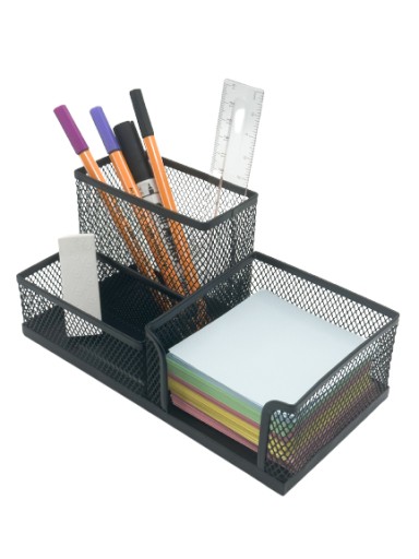Organizér na stôl Pen&GO 3 priehradky PG9058 - Čierny