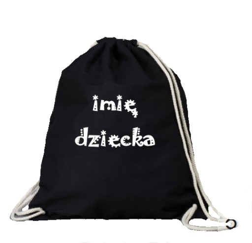 Bavlnená TAŠKA NA BATOH + TLAČ meno, logo