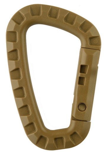 M-TAC Plastová karabína SHAKEL KEYRING coyote