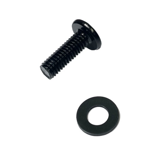 M6x18mm skrutka + podložka Čierne skrutky pre plastové kapotáže motocyklového skútra